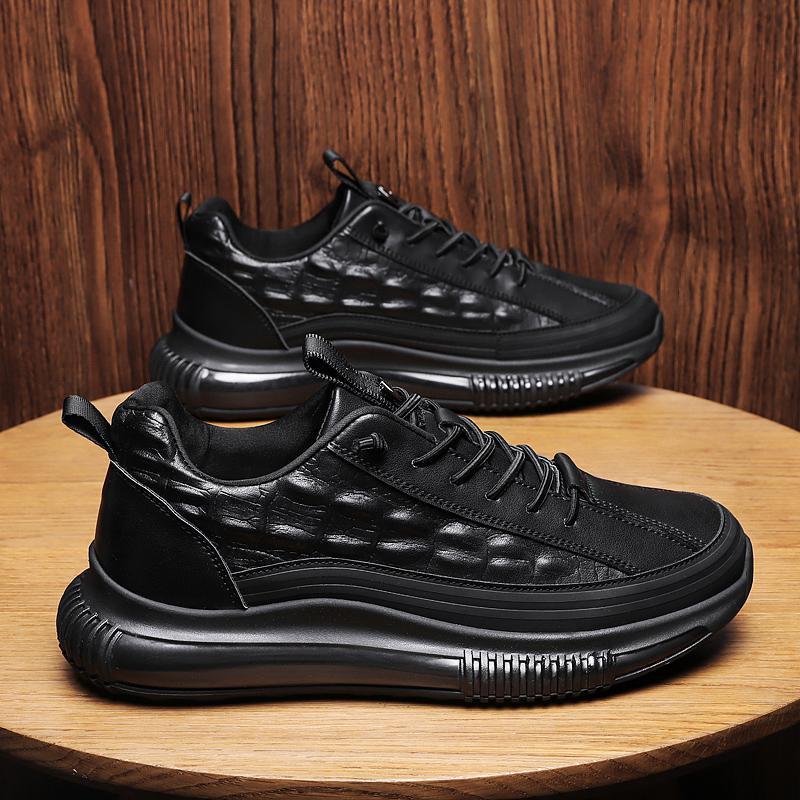 Leather Jelly Bottom Darth Vader Men's Sneakers