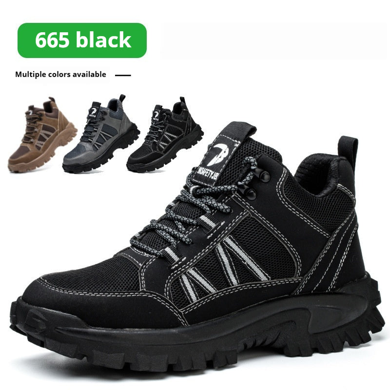 Anti Smashing And Anti Piercing Steel Toe Safety Shoes