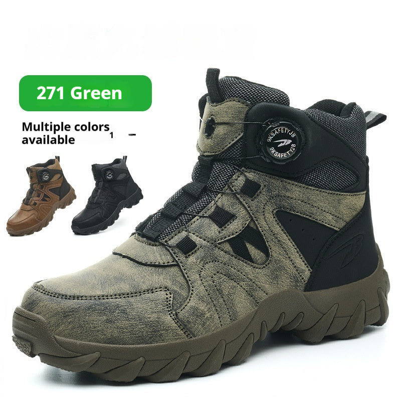Anti Smashing And Anti Piercing Steel Toe Safety Shoes