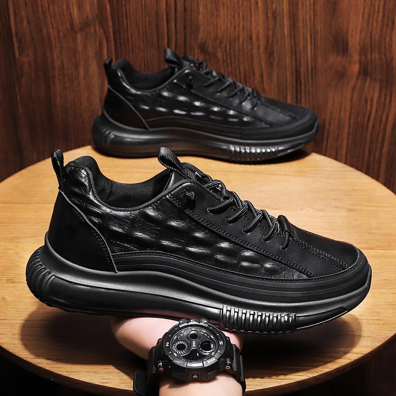 Leather Jelly Bottom Darth Vader Men's Sneakers